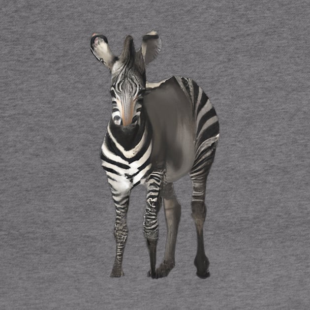 Cute Quagga Drawing by Play Zoo